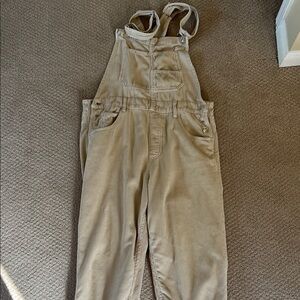 We The Free Tan Corduroy Overalls